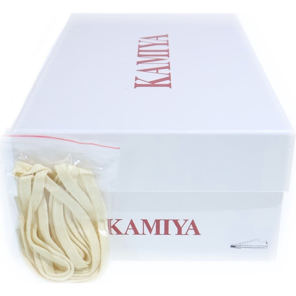KAMIYA(カミヤ) JOEY VULCANIZE AGED SOLE SNEAKER ジョーイ バルカナイズエイジドソール ローカットスニーカースニーカー ブラック G16FW702