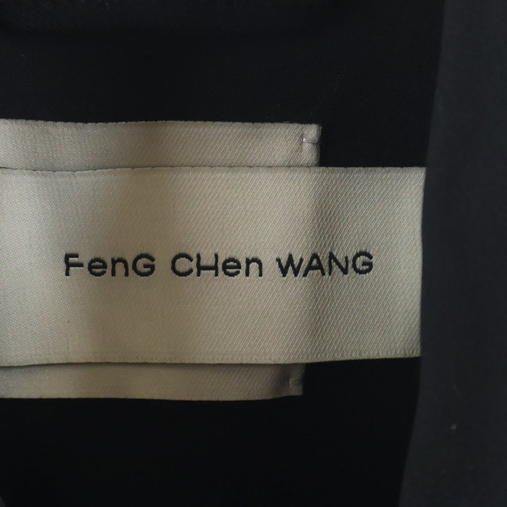 Feng Chen Wang(フェン チェン ワン) ナイロン切り替え ワークジャケット ブラック FMF14JK24