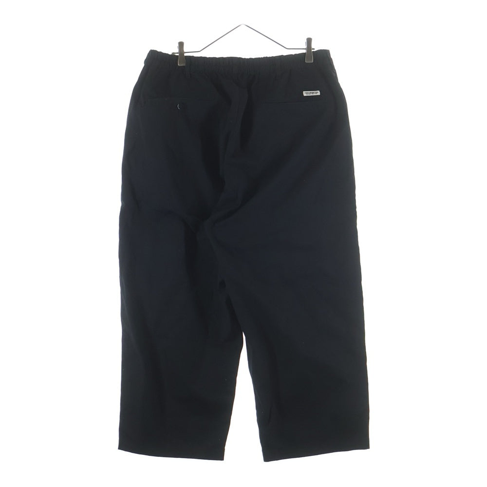 COOTIE PRODUCTIONS(クーティー プロダクションズ) 23SS Garment Dyed Double Cloth Easy Trousers ガーメントダイ ダブルクロス イージーパンツ コットンパンツ ブラック CTE-23S101