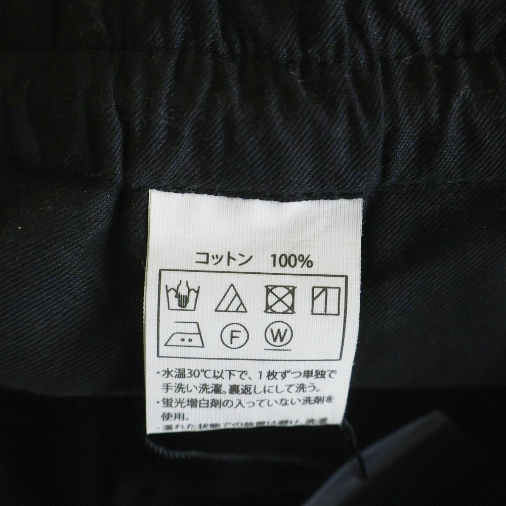 COOTIE PRODUCTIONS(クーティー プロダクションズ) 23SS Garment Dyed Double Cloth Easy Trousers ガーメントダイ ダブルクロス イージーパンツ コットンパンツ ブラック CTE-23S101