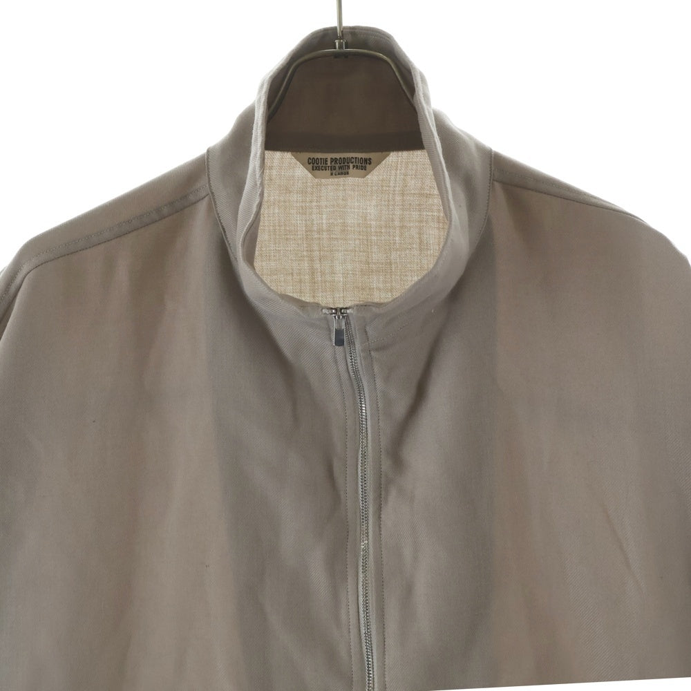 COOTIE PRODUCTIONS(クーティー プロダクションズ) 23AW T/W Gabardine Stand Collar Zip Up Jacket スタンドカラー ジップアップジャケット ブラウン CTE-23A202
