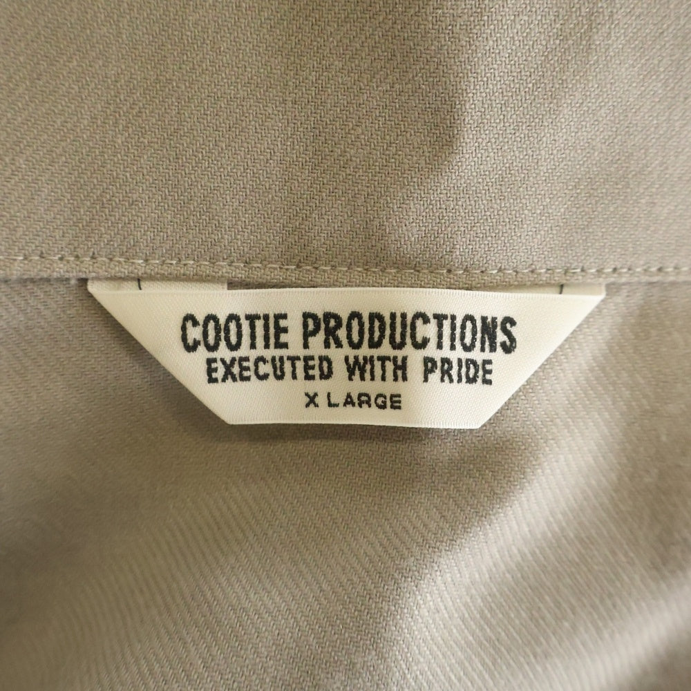 COOTIE PRODUCTIONS(クーティー プロダクションズ) 23AW T/W Gabardine Stand Collar Zip Up Jacket スタンドカラー ジップアップジャケット ブラウン CTE-23A202