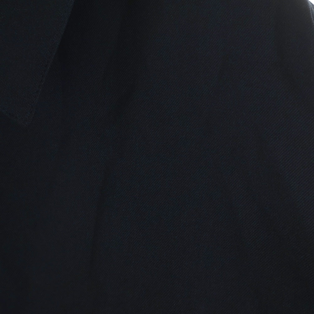 COOTIE PRODUCTIONS(クーティー プロダクションズ) 22AW Polyester Twill Half Zip Work L/S Shirt ポリエステルツイル ハーフジップ長袖シャツ ワークシャツ ブラック CTE-22A406