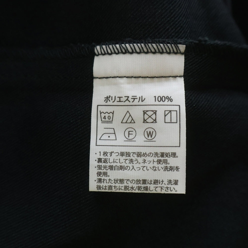 COOTIE PRODUCTIONS(クーティー プロダクションズ) 22AW Polyester Twill Half Zip Work L/S Shirt ポリエステルツイル ハーフジップ長袖シャツ ワークシャツ ブラック CTE-22A406
