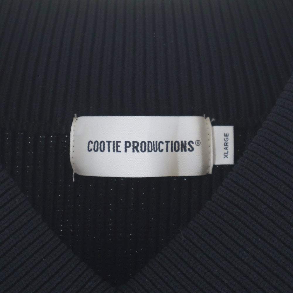 COOTIE PRODUCTIONS(クーティー プロダクションズ) 25SS Solotex Tilden Sweater Vネック チルデンセーター ニット ブラック CTE-25S311