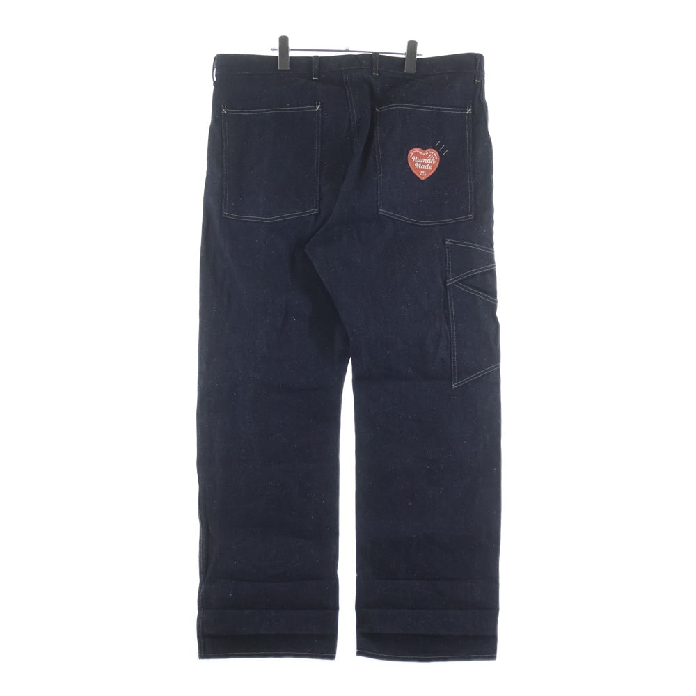 HUMAN MADE(ヒューマンメイド) DENIM WORK PANTS ハートロゴ デニムワークパンツ ブルー HM28PT001
