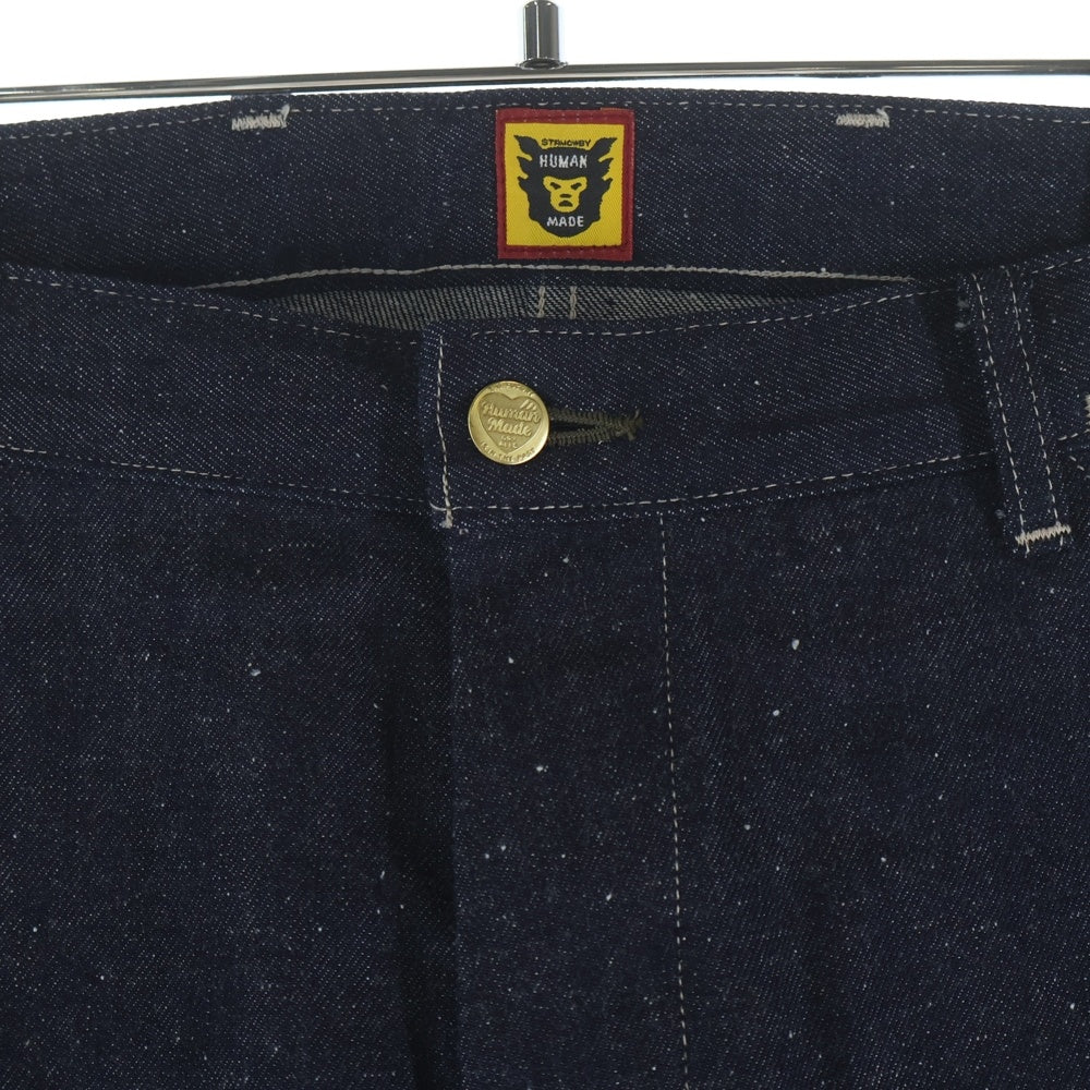 HUMAN MADE(ヒューマンメイド) DENIM WORK PANTS ハートロゴ デニムワークパンツ ブルー HM28PT001