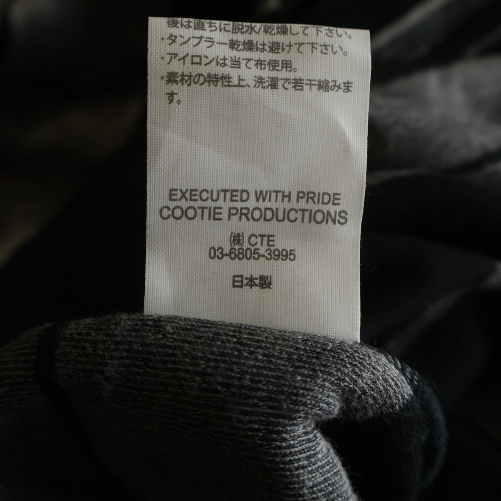 COOTIE PRODUCTIONS(クーティー プロダクションズ) 25SS Velour Border S/S Polo ベロア ボーダー 半袖Tシャツ カットソー グレー CTE-25S329