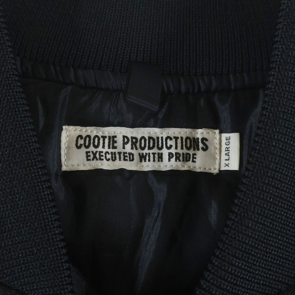 COOTIE PRODUCTIONS(クーティー プロダクションズ) 22AW Polyester OX Padded Work Vest ポリエステル パデットワーク ベスト ブラック CTE-22A213
