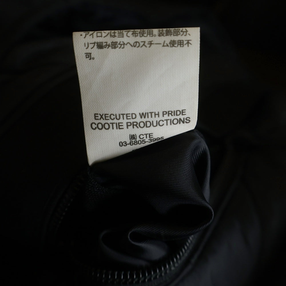 COOTIE PRODUCTIONS(クーティー プロダクションズ) 22AW Polyester OX Padded Work Vest ポリエステル パデットワーク ベスト ブラック CTE-22A213