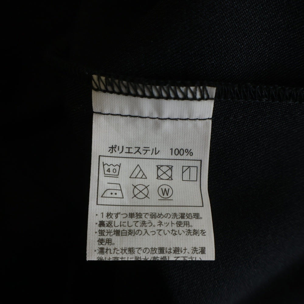 COOTIE PRODUCTIONS(クーティー プロダクションズ) 24AW Memory Polyester Twill Football Top フロントロゴ ポリエステルツイル フットボール長袖Tシャツ ブラック CTE-24A312