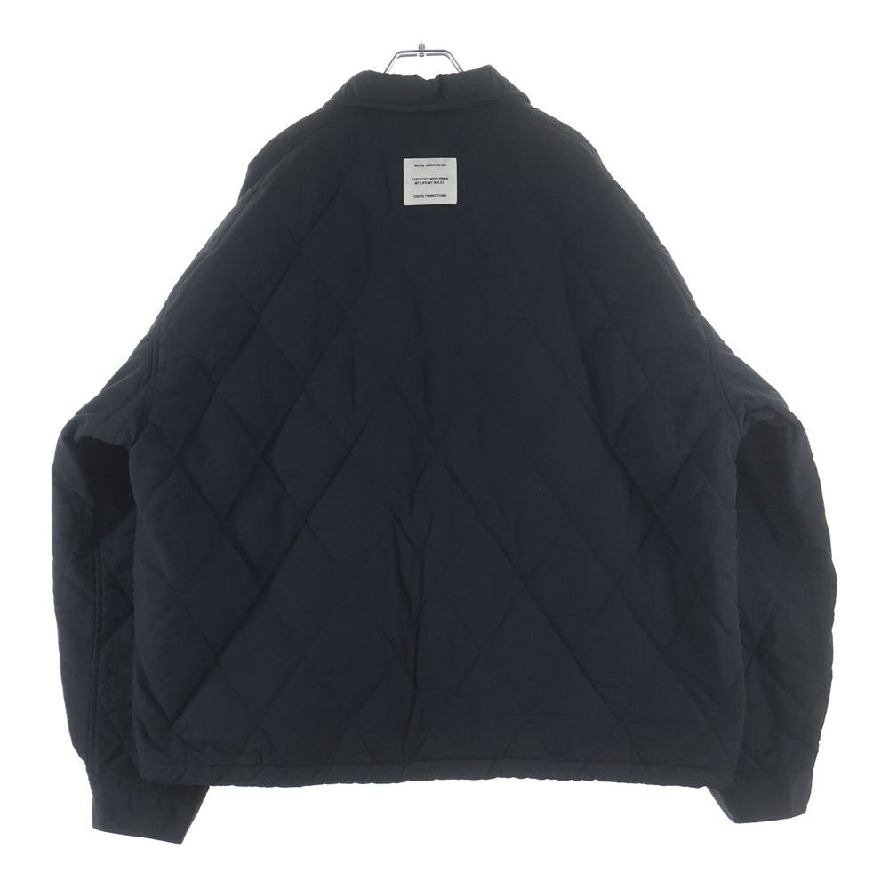 COOTIE PRODUCTIONS(クーティー プロダクションズ) 23AW Nylon Quilting Drizzler Jacket キルティング ジャケット ジップアップブルゾン ブラック CTE-23A211