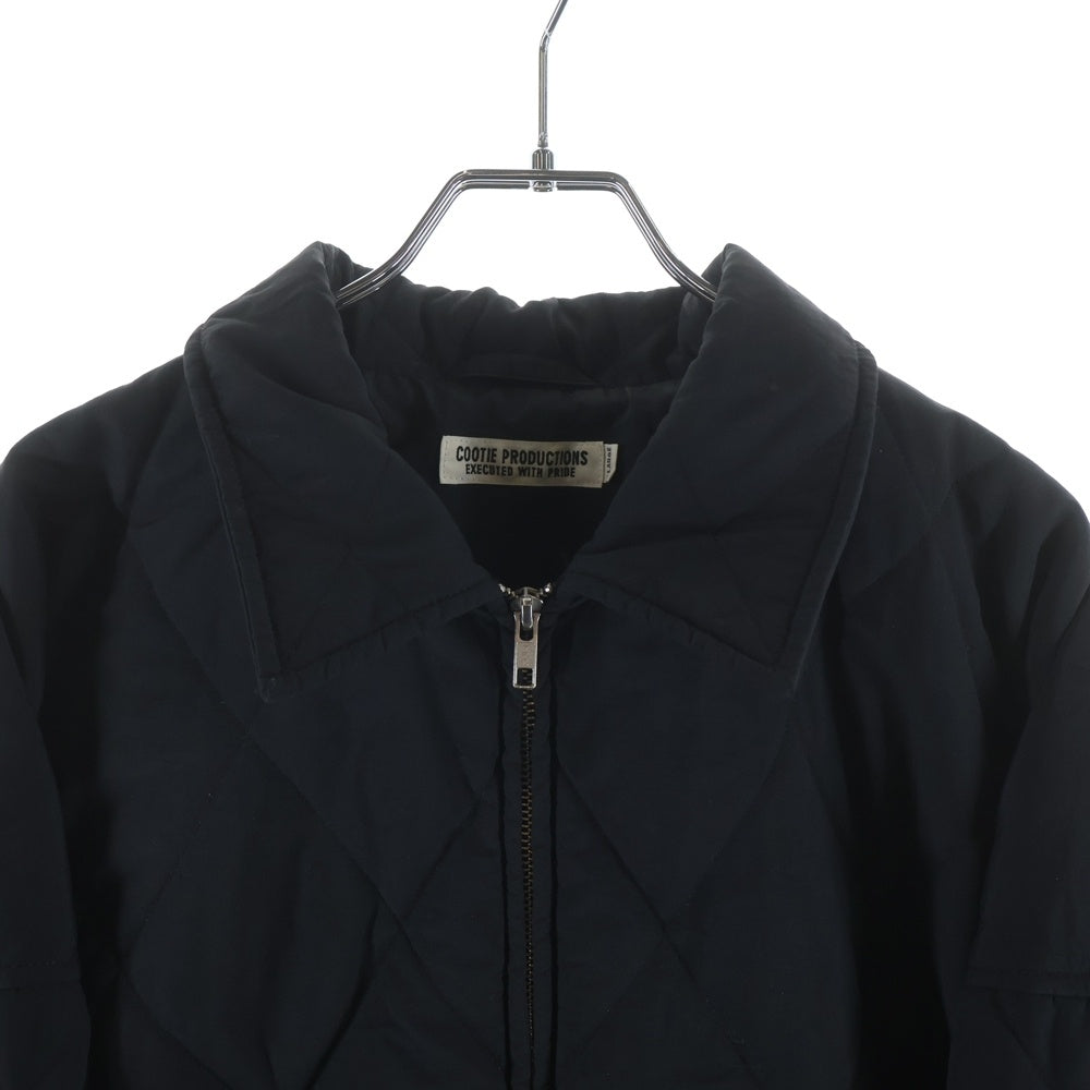 COOTIE PRODUCTIONS(クーティー プロダクションズ) 23AW Nylon Quilting Drizzler Jacket キルティング ジャケット ジップアップブルゾン ブラック CTE-23A211