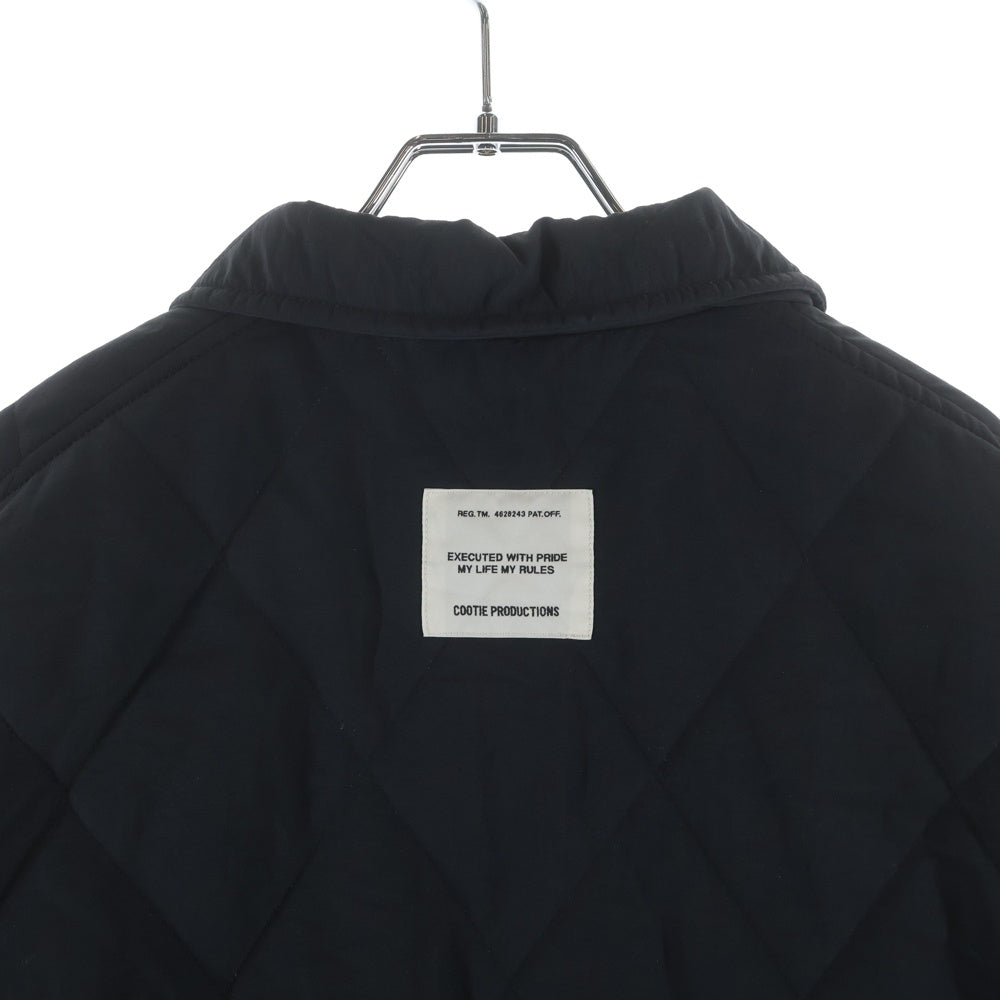 COOTIE PRODUCTIONS(クーティー プロダクションズ) 23AW Nylon Quilting Drizzler Jacket キルティング ジャケット ジップアップブルゾン ブラック CTE-23A211