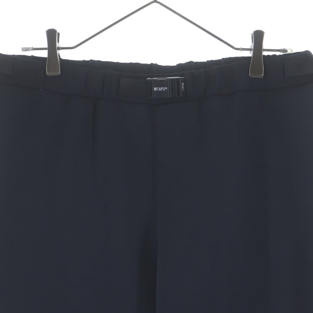 WTAPS(ダブルタップス) 23SS BEND TROUSERS RAPO ベルト付き イージーパンツ スウェットパンツ ブラック 231ATDT-CSM06