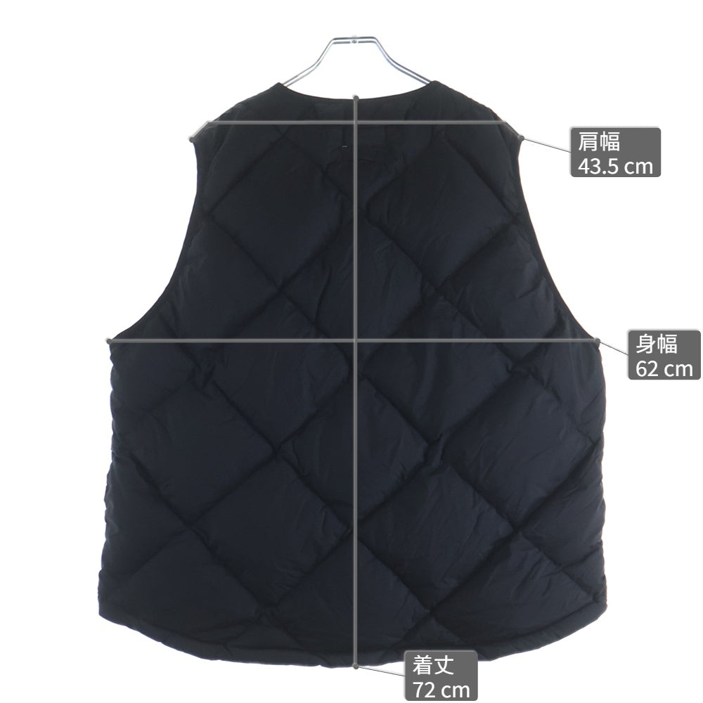 CMF OUTDOOR GARMENT(シーエムエフ アウトドア ガーメント) DOWN VEST ドローコード ダウンベスト ブラック CMF2402-V01C