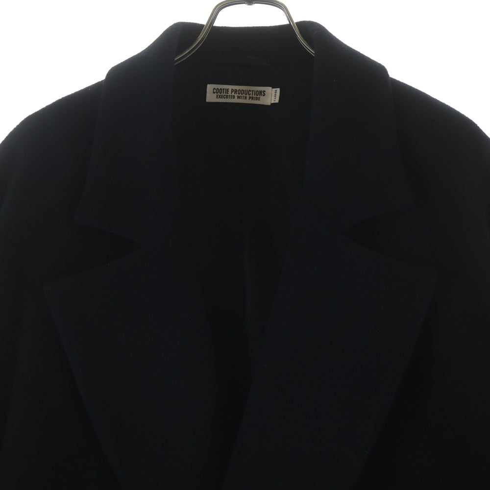 COOTIE PRODUCTIONS(クーティー プロダクションズ) 21AW Wool Mossa Double Chester Coat ウール ダブルチェスターコート ロングコート ブラック CTE-21A211