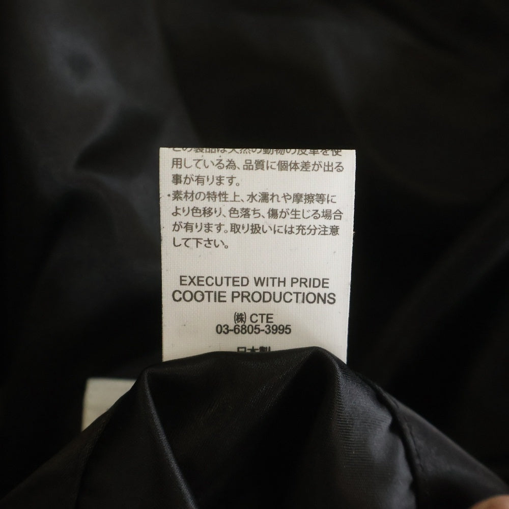 COOTIE PRODUCTIONS(クーティー プロダクションズ) 22AW Deer Suede L/S Shirt ディアスキン スエード 長袖シャツ ブラック CTE-22A407