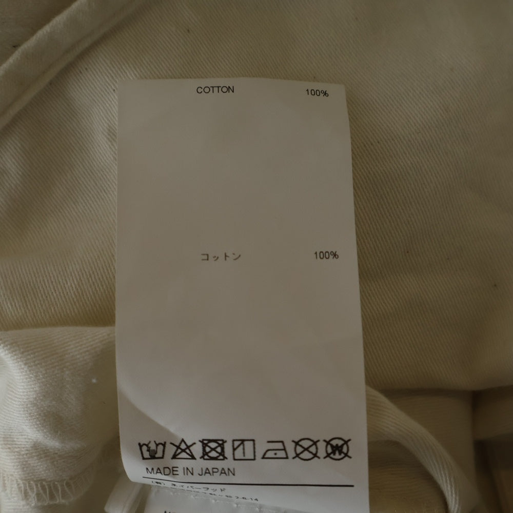 WTAPS(ダブルタップス) 24SS LEAGUE SS ロゴワッペン ベースボールシャツ 半袖シャツ ホワイト 241TQDT-SHM05