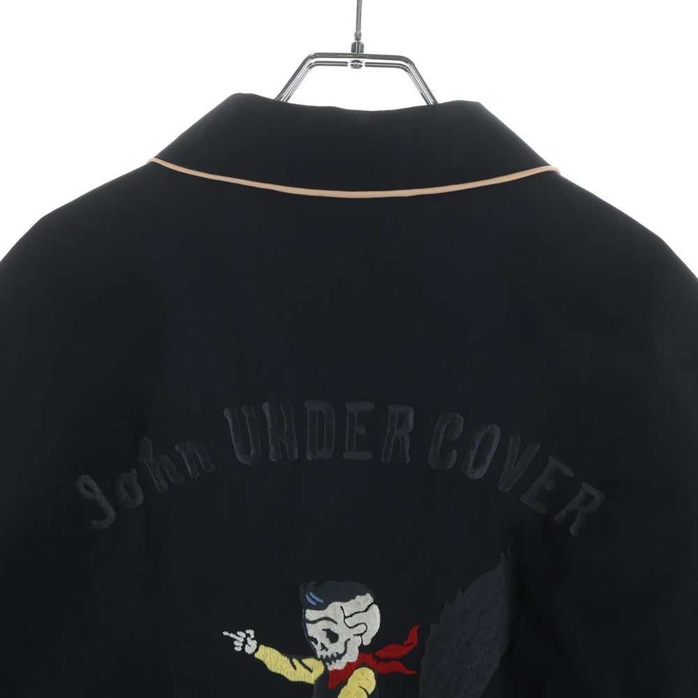 John UNDERCOVER(ジョン アンダーカバー) 17SS ギャバ刺繍ベトジャン ブルゾン ブラック JUS4201
