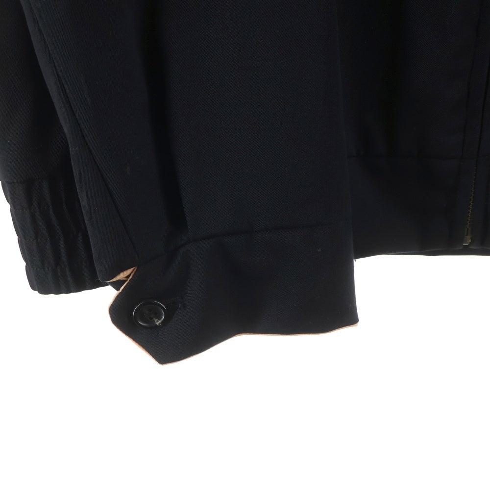John UNDERCOVER(ジョン アンダーカバー) 17SS ギャバ刺繍ベトジャン ブルゾン ブラック JUS4201