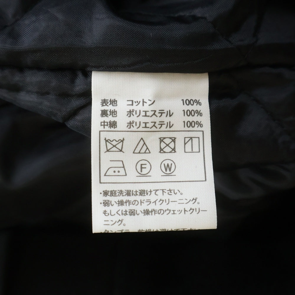 COOTIE PRODUCTIONS(クーティー プロダクションズ) 22AW OX Hoodie Blouson ロゴ刺繍 中綿ブルゾン フーデッドジャケット ブラック CTE-22A212