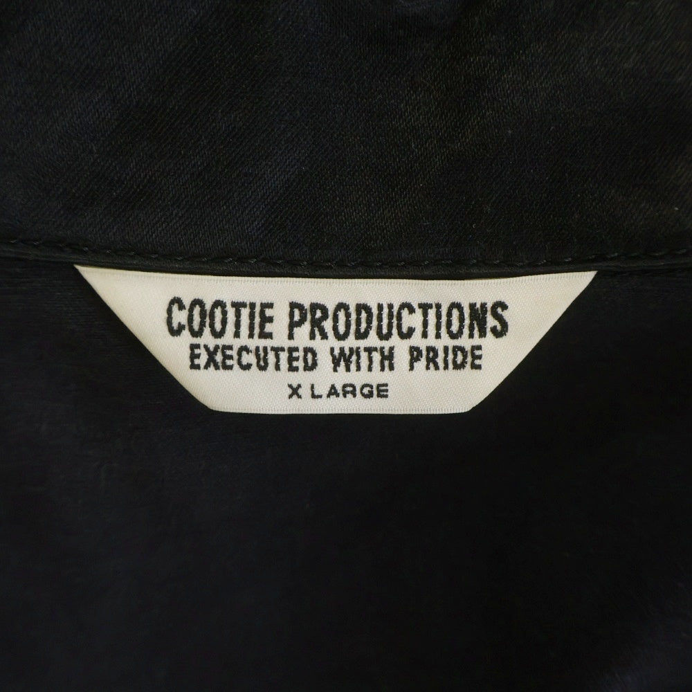 COOTIE PRODUCTIONS(クーティー プロダクションズ) 21SS R/C Satin Coach Jacket プリント サテンコーチジャケット ブラックCTE-21S208