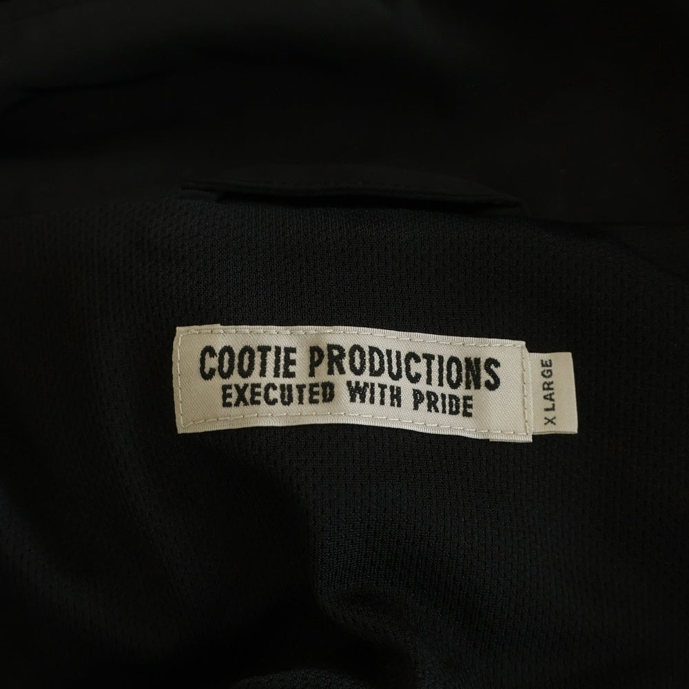 COOTIE PRODUCTIONS(クーティー プロダクションズ) 22AW Raza Track Jacket ロゴ刺繍 トラックジャケット ブラック CTE-22A204
