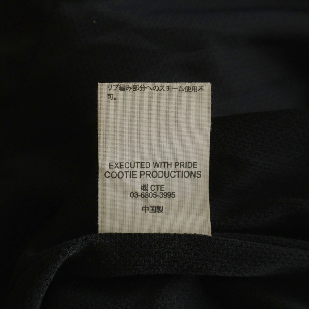 COOTIE PRODUCTIONS(クーティー プロダクションズ) 22AW Raza Track Jacket ロゴ刺繍 トラックジャケット ブラック CTE-22A204