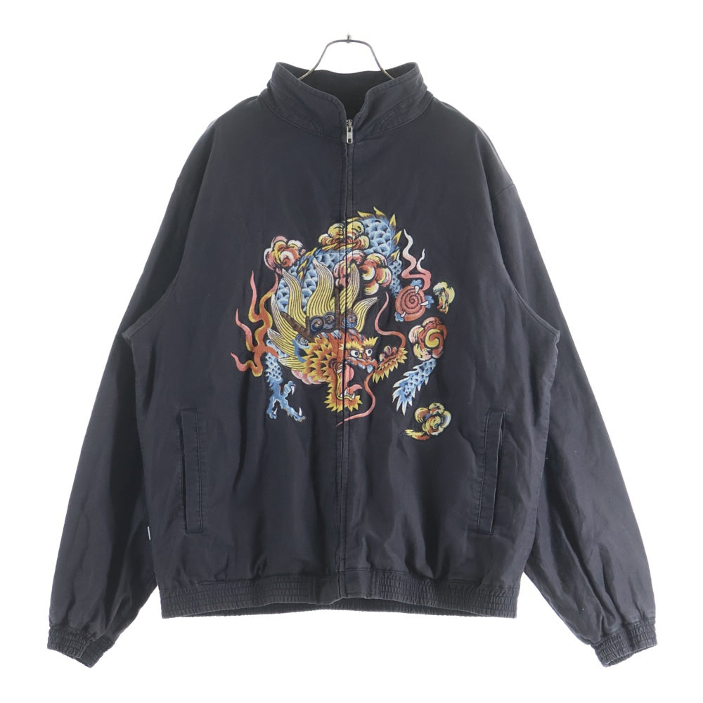 NEIGHBORHOOD(ネイバーフッド) SOUVENIR C-JKT スーベニア刺繍 ジップアップブルゾン ブラック 211AQNH-JKM04
