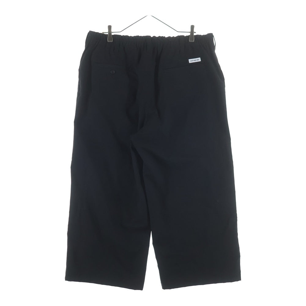 COOTIE PRODUCTIONS(クーティー プロダクションズ) 26SS T/W Twill 2 Tuck Wide Easy Trousers ツイル2タック コットンワイドパンツ イージーパンツ ブラック CTE-26S106