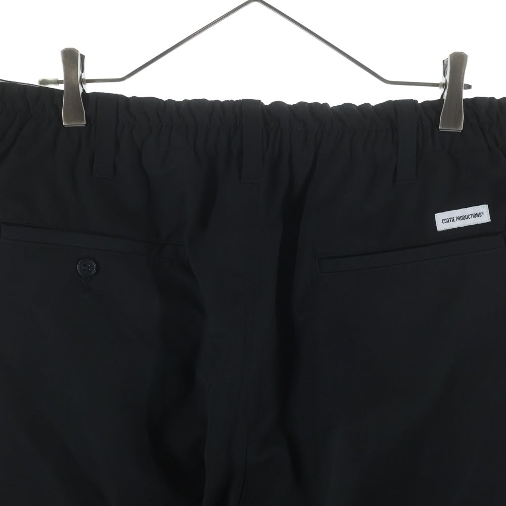 COOTIE PRODUCTIONS(クーティー プロダクションズ) 26SS T/W Twill 2 Tuck Wide Easy Trousers ツイル2タック コットンワイドパンツ イージーパンツ ブラック CTE-26S106