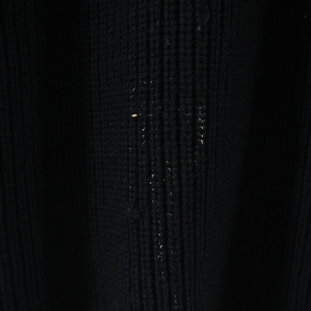 COOTIE PRODUCTIONS(クーティー プロダクションズ) 22AW Rib Stitch Drivers Sweater リブステッチ ドライバーズニット ブラック CTE-22A319