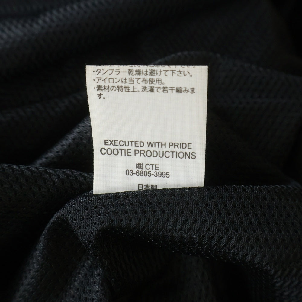 COOTIE PRODUCTIONS(クーティー プロダクションズ) 22AW Raza Track Jacket ロゴ刺繍 トラックジャケット ブラック CTE-22A204