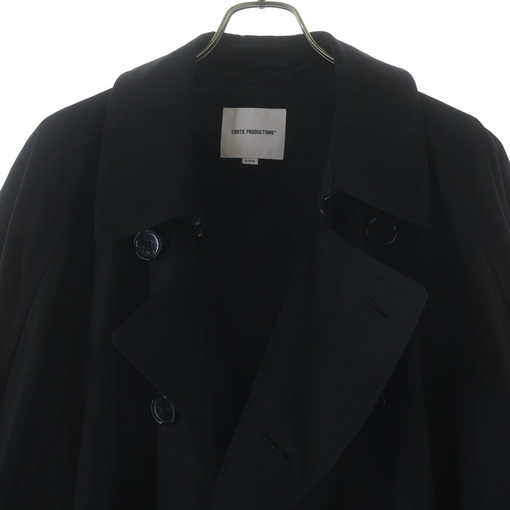 COOTIE PRODUCTIONS(クーティー プロダクションズ) 25SS Error Fit Trench Coat エラーフィット トレンチコート ロングコート ブラック CTE-25S204