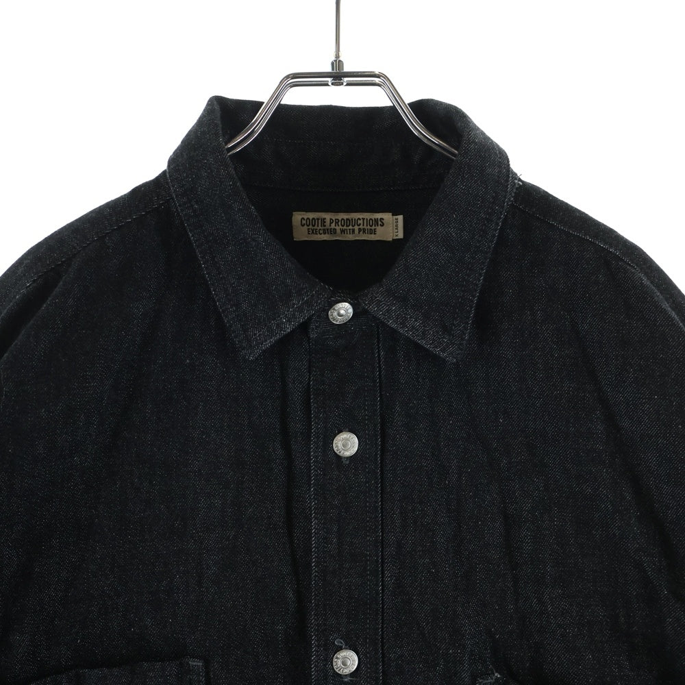COOTIE PRODUCTIONS(クーティー プロダクションズ) 22AW Denim Work Shirt デニムワークシャツ 長袖シャツ インディゴ CTE-22A410