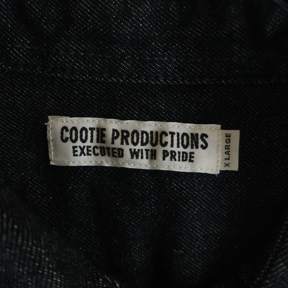 COOTIE PRODUCTIONS(クーティー プロダクションズ) 22AW Denim Work Shirt デニムワークシャツ 長袖シャツ インディゴ CTE-22A410