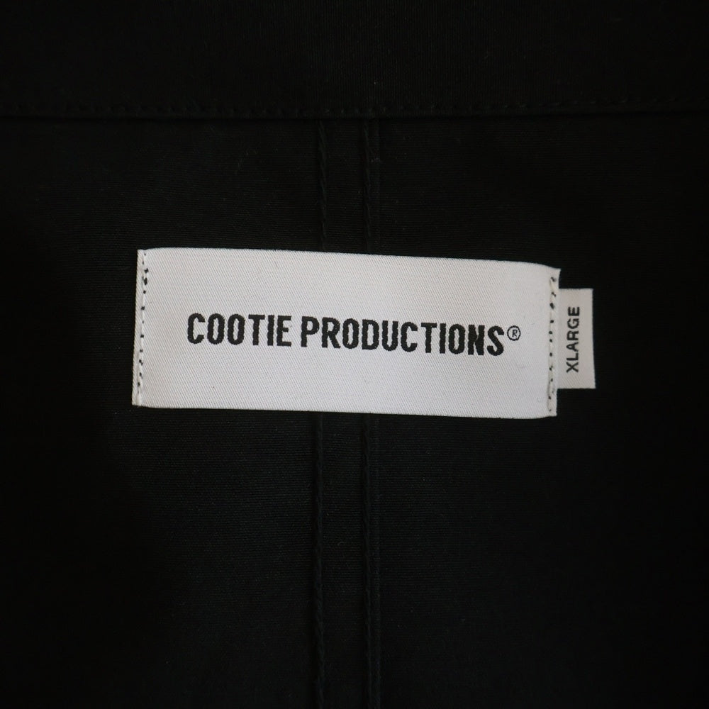 COOTIE PRODUCTIONS(クーティー プロダクションズ) 24AW T/C Weather Error Fit Engineer Coat マルチポケット エンジニアコート ロングコート ブラック CTE-24A231