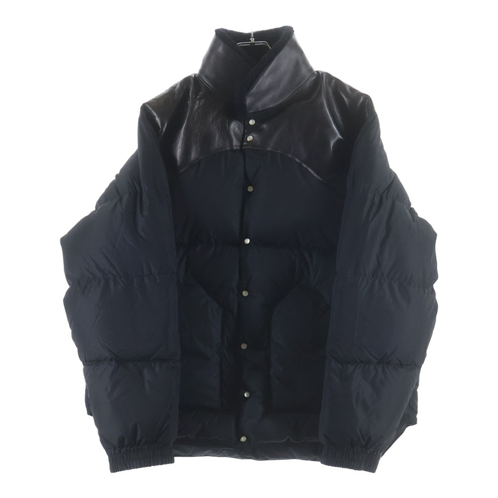 ROCKY MOUNTAIN(ロッキーマウンテン) CHRISTY JACKET for MOONLOID クリスティ レザーダウンジャケット ブラック 290-242-24