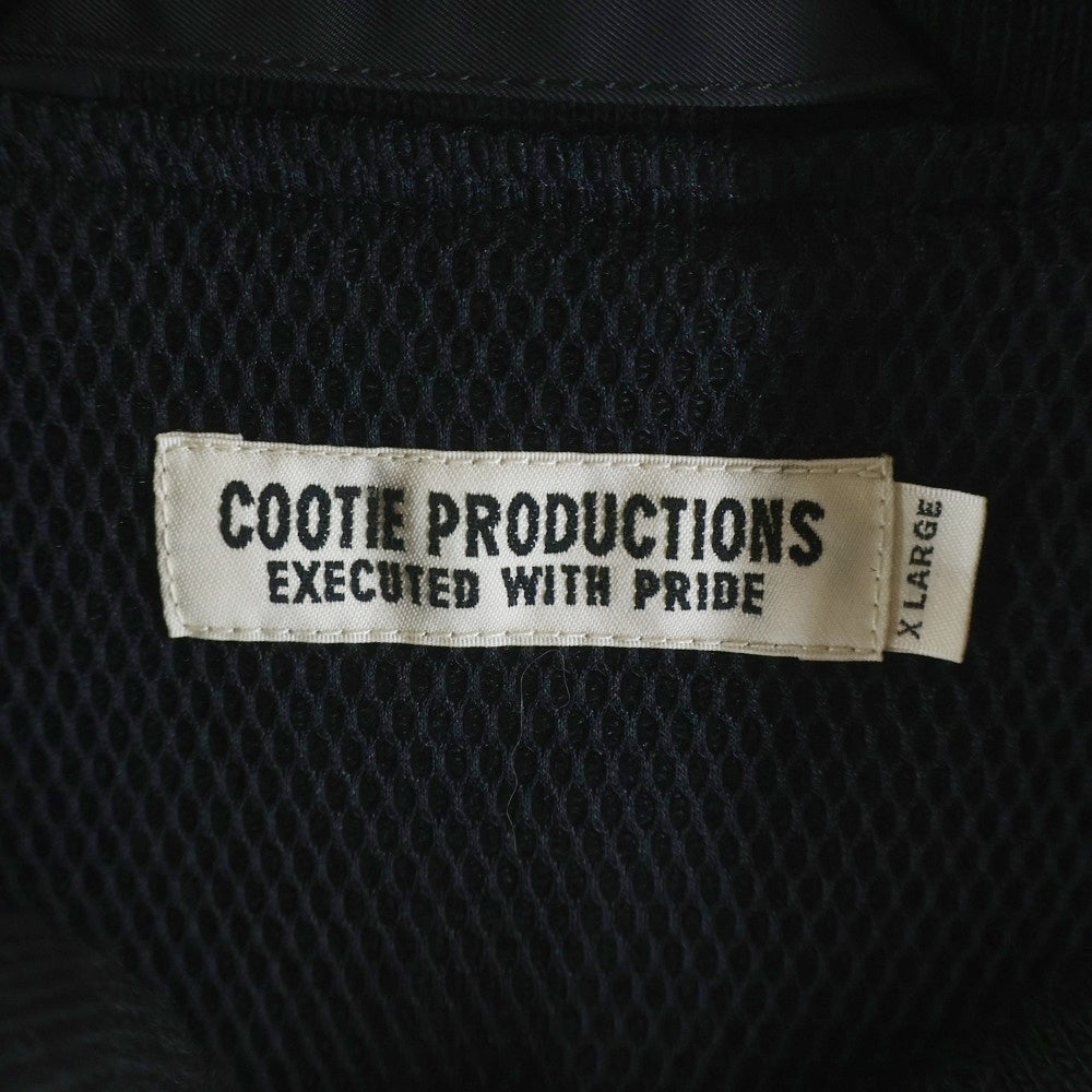 COOTIE PRODUCTIONS(クーティー プロダクションズ) 23AW Memory Polyester Twill WEP Jacket メモリーポリエステル ツイルジャケット ブルゾン ブラック CTE-23A209