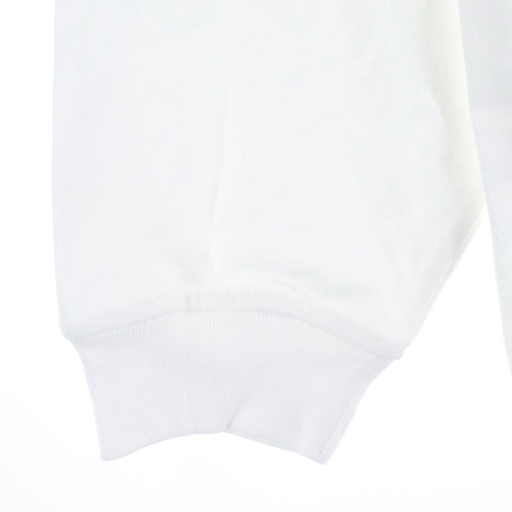 WTAPS(ダブルタップス) Sign L/S Cotton ロゴ刺繍 長袖Tシャツ ロンT カットソー ホワイト 251ATDT-CSM09