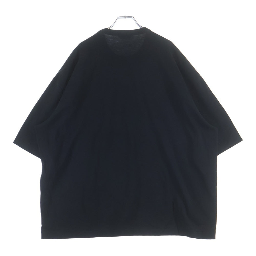 COOTIE PRODUCTIONS(クーティー プロダクションズ) 23SS Recycle Suvin Heavy Oz S/S Tee 刺繍デザイン 半袖Tシャツ カットソー ブラック CTE-23S322
