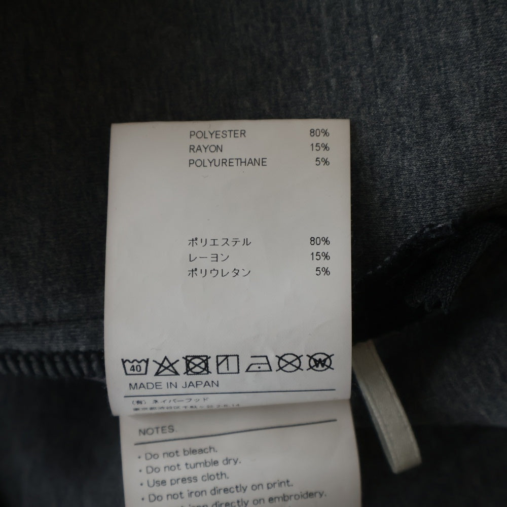 WTAPS(ダブルタップス) 23SS WOUND SWEATER RAPO SIGN ロゴパッチ クルーネックスウェット トレーナー ブラック 231ATDT-CSM07