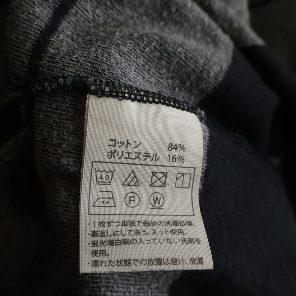 COOTIE PRODUCTIONS(クーティー プロダクションズ) 25SS Velour Border L/S Tee ベロア ボーダー 長袖Tシャツ カットソー ブラック CTE-25S327