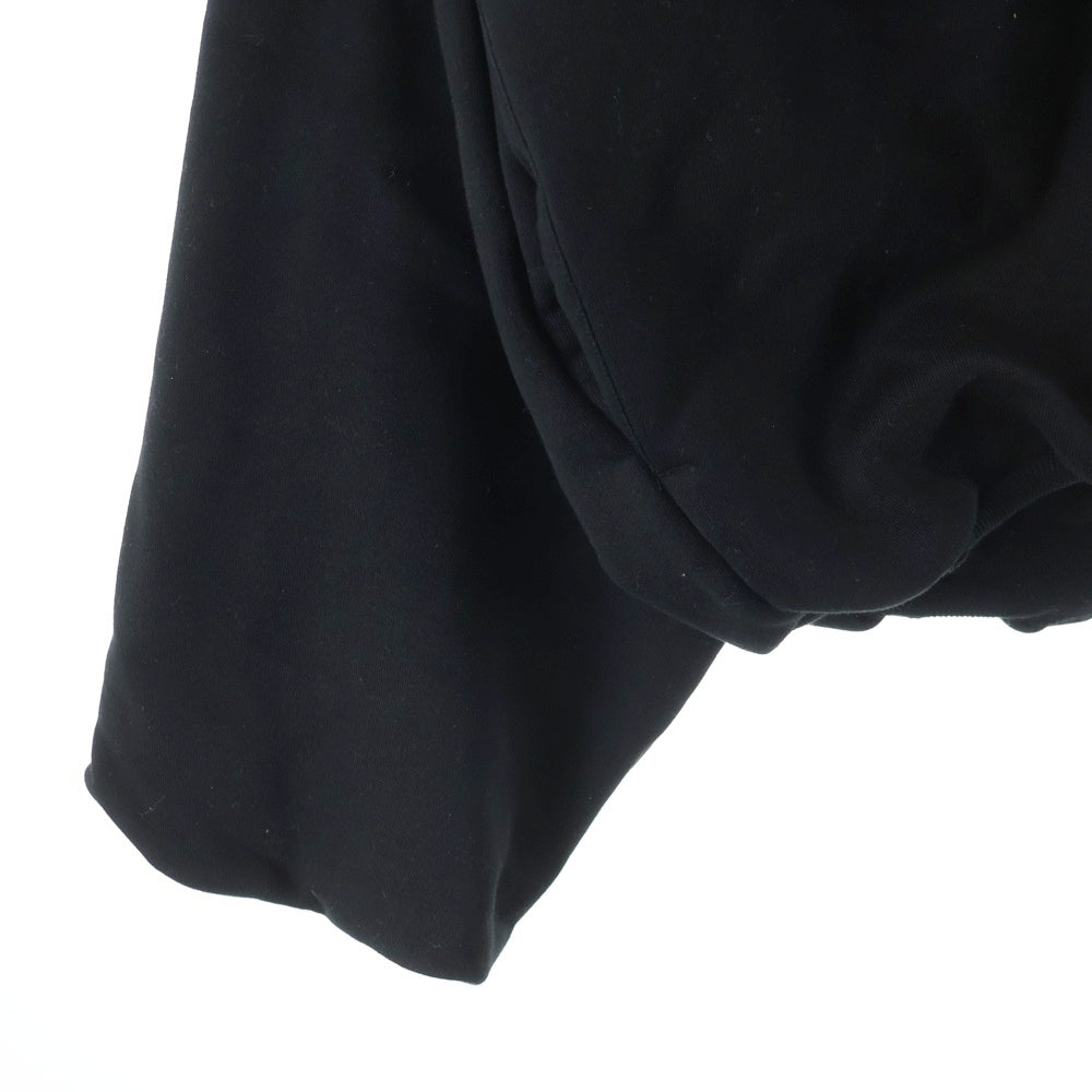 COOTIE PRODUCTIONS(クーティー プロダクションズ) 25AW Swallow Rib Sweat Crew フロントロゴ クルーネックスウェット トレーナー ブラック CTE-25A338