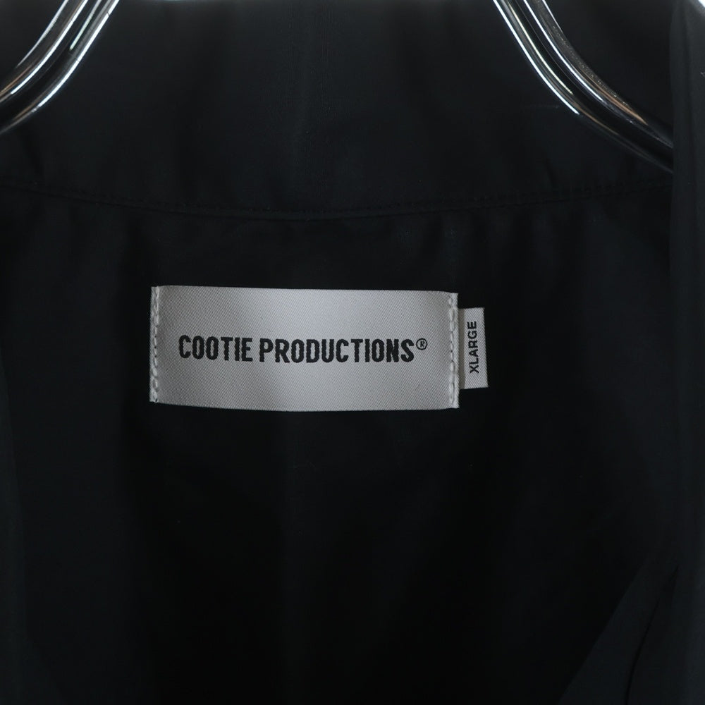 COOTIE PRODUCTIONS(クーティー プロダクションズ) 25SS 120/2 Typewriter Cuba S/S Shirt タイプライター キューバシャツ 半袖シャツ ブラック CTE-25S408