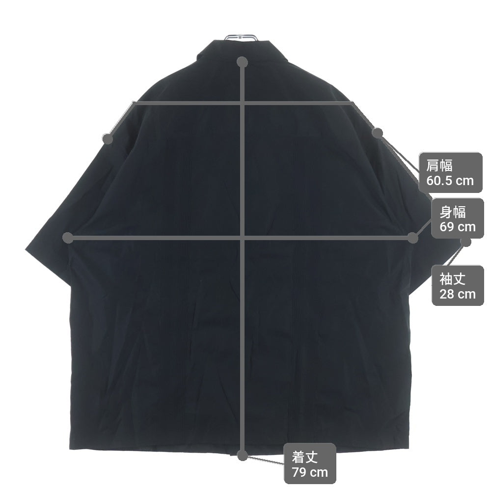 COOTIE PRODUCTIONS(クーティー プロダクションズ) 25SS 120/2 Typewriter Cuba S/S Shirt タイプライター キューバシャツ 半袖シャツ ブラック CTE-25S408