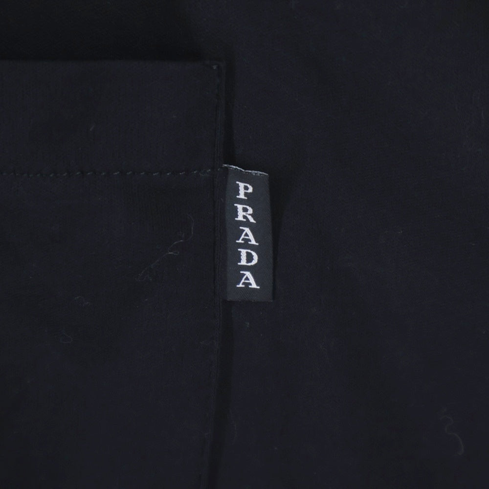 PRADA(プラダ) ポケットロゴ 半袖Tシャツ カットソー ブラック UJN658