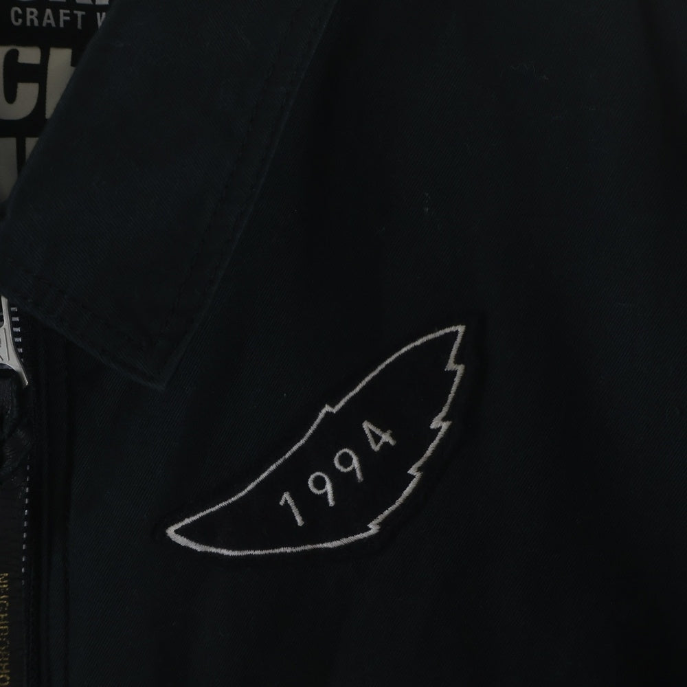 NEIGHBORHOOD(ネイバーフッド) 17AW FIXX.PW JACKET フィックスパッチ レーシングジャケット ブルゾン ブラック 172AQNH-JKM05