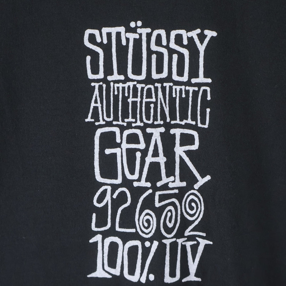 STUSSY(ステューシー) Authentic Gear Tee Pigment Dyed オーセンティック ギア 半袖Tシャツ カットソー ブラック
